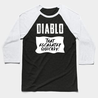 Diablo Hot Sauce Taco Funny Quick and Easy Halloween Costume Baseball T-Shirt